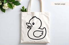 Cute Baby Duck Illustration SVG Product Image 3