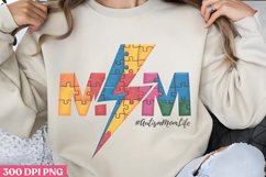 Mom PNG, Autism Sublimation PNG Product Image 1
