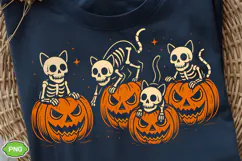 Spooky Season PNG, Halloween Pumpkin Cat PNG, Spooky Vibes Product Image 2