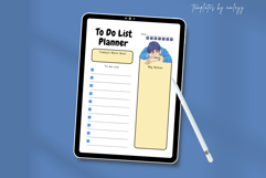 Cute To-Do List Planner Template | Digital Canva Planner Product Image 3