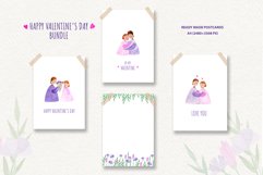 Happy Valentine&#039;s Day bundle, couple clipart Product Image 3