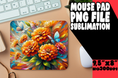 ENCHANTED desk pad PNG Design, Flowers Product Image 1