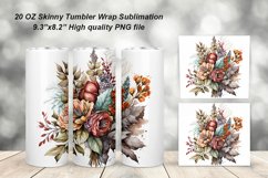 Autumn Flowers Tumbler Sublimation Bundle Product Image 4