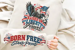 Patriotic Eagle Front Sleeve PNG, Liberty Eagle Front Sleeve Product Image 3
