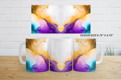 Watercolor Luxury White Purple Mug Wrap| Mug sublimation des Product Image 5