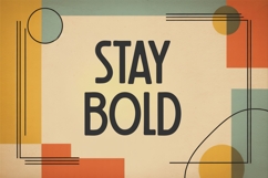 Century Beam Retro Sans Serif Display Typeface Product Image 3