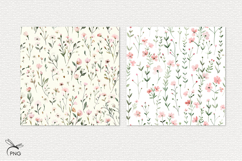 Floral digital paper, background clipart Product Image 3