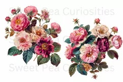 Flowers, Junk Journal, PNG, Clipart, Ephemera, Botanical Product Image 3
