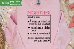 Mother Definition SVG | Mother&#039;s Day SVG Design Product Image 4