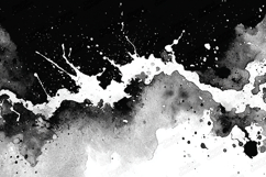 Bold Black and White Ink Splash Texture Background Product Image 1