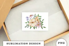 Watercolor Flowers Bouquet png Product Image 3