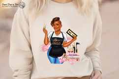 Black Lash Artist Woman PNG Boss Babe Beauty Sublimation PNG Product Image 3