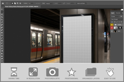 Poster Subway Station Mockup Product Image 2