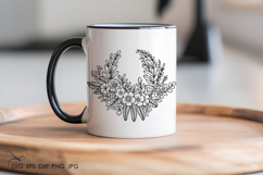 Spring flowers wreath SVG Product Image 3