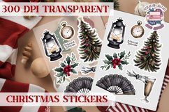 Christmas Sticker Sheet Gothic Dark Winter Holiday PNG Product Image 1