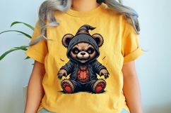 Scary Halloween Teddy Bear Tshirt Design Product Image 3