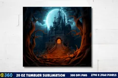 Halloween Tumbler Sublimation Wraps, Tumbler Halloween Product Image 3