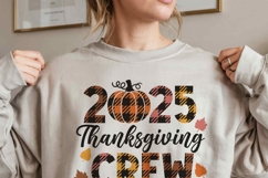 Family Thanksgiving Crew 2025 SVG | Matching Family Shirt Product Image 3
