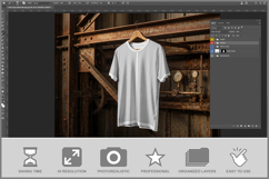 T-shirt Rusty Metal Product Image 2