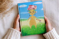 Angry fairy print wall decor author acrylic painting wall ar Product Image 2