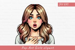 Pop-Art Girls clipart, Pop-Art Girls sublimation Product Image 1