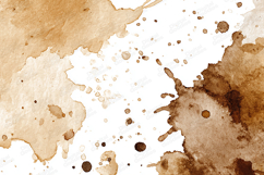 Brown Watercolor Splash Stain Abstract Background Product Image 1