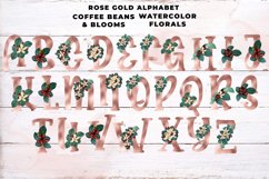 Rose Gold Coffee Floral Alphabet Product Image 3
