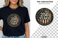 250 Years USA PNG Sublimation | 17762026 Quarter Millennial Product Image 1