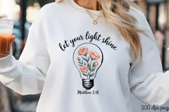 Let your light shine PNG, Vintage soul sublimation PNG Product Image 1