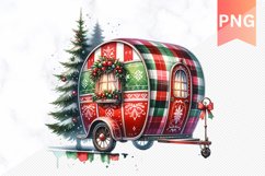 Christmas Whimsical Caravan - Clipart PNG Design Product Image 1