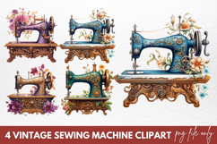 Vintage Sewing Machines Clipart Product Image 1