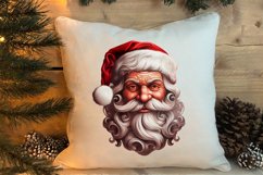 Vintage Black Santa Claus Sublimation Clipart, Santa PNG Product Image 3