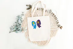 Sun and Moon Bow Machine Embroidery Product Image 3