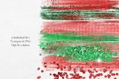Sparkling Christmas Glitter and Foil Brushstrokes Product Image 3