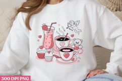Coffee Valentine&#039;s Day PNG, Cozy Valentine Sublimation PNG Product Image 3