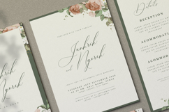 beautiful wedding card invitation with roses flower Product Image 3