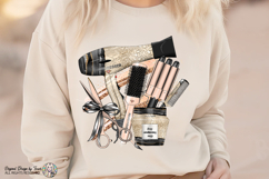 Hairdresser Glam PNG Salon Tools Luxury Beauty Gold Design Product Image 4