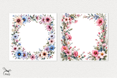 Floral digital paper, background clipart Product Image 3