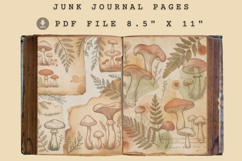 Cottagecore mushroom junk journal pages Product Image 3