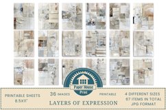 Layers Of Expression: Abstract Digital Printable Pages Product Image 3