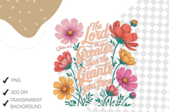 John 4:4 Floral Bible Verse Art Product Image 3