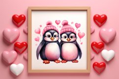 Cute Couple Animal Valentine Clipart, Valentines Day Couplet Product Image 3