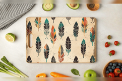 Boho Feathered Arrows Cutting Boards sublimation Design Product Image 3