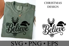 Believe Svg | Christmas svg | Shirt Svg Product Image 3