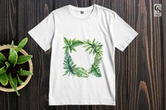 Tropical Leaf Frame Clipart Sublimation PNG Product Image 3