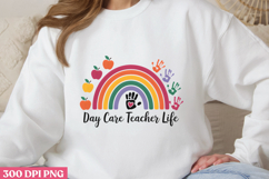 DAY CARE TEACHER LIFE PNG, Teacher Sublimation Bundle PNG Product Image 1