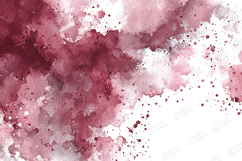 Rose Red Watercolor Splash Stain Texture Background Product Image 1