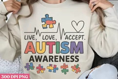 Autism awareness PNG, Autism Sublimation PNG Product Image 3