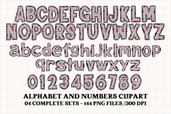 Snow White Alphabet png clipart, Snow letters doodle Product Image 3