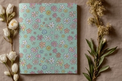 Vintage Cottagecore Backgrounds Spring Floral Digital Paper Product Image 3